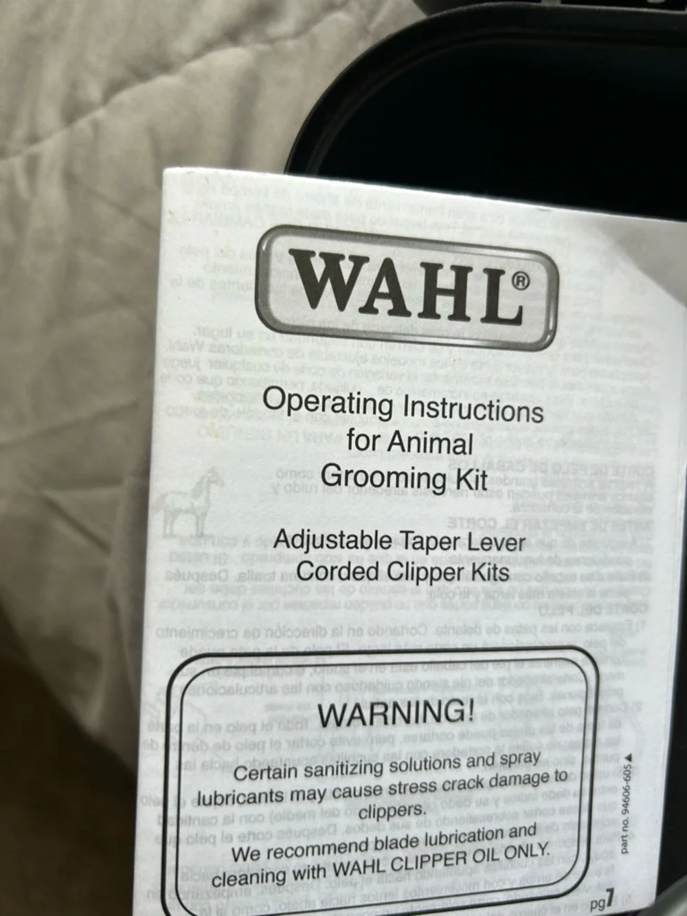 Wahl Professional Pet Hair Clipper - Chrome